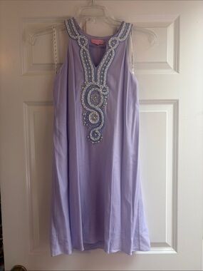 Lilly Pulitzer Valli Verbena Lavender Embellished Dress